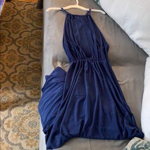 Navy maxi dress